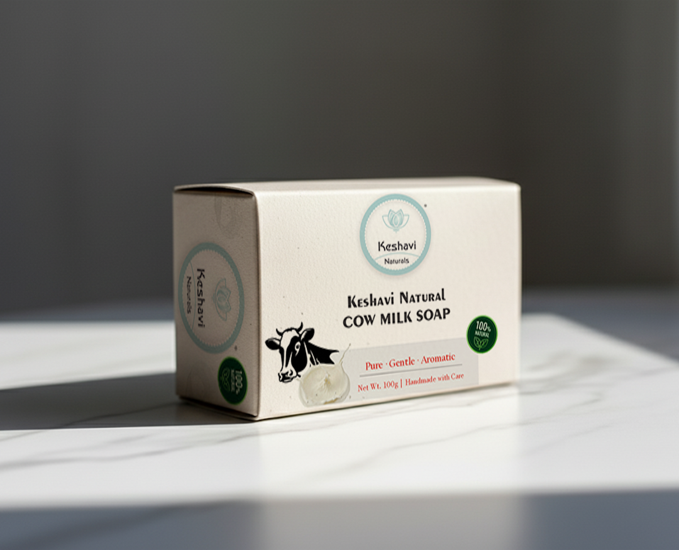 Keshvi Naturals Cow Milk Soap – Pack of 5 | 100% Natural Bath Bars