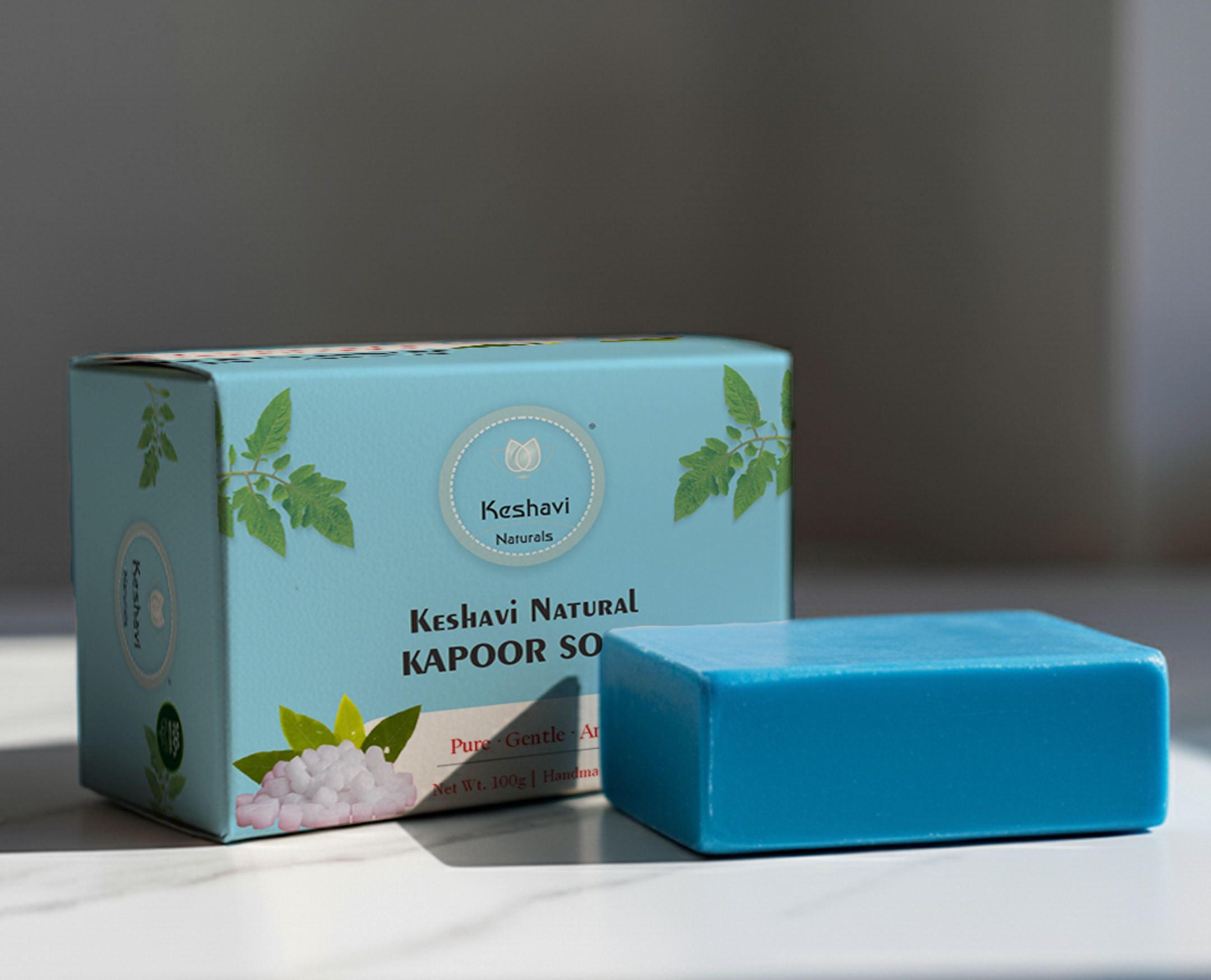 Keshvi Naturals Kapoor Soap – Pack of 5 | 100% Natural Bath Bars