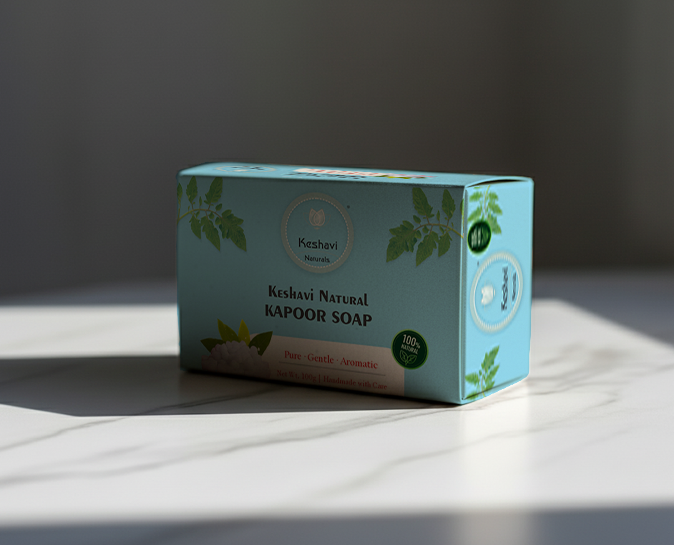 Keshvi Naturals Kapoor Soap – Pack of 5 | 100% Natural Bath Bars