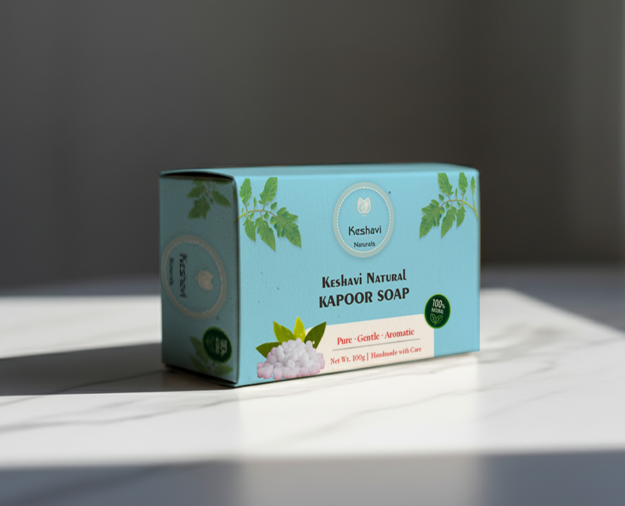 Keshvi Naturals Kapoor Soap – Pack of 5 | 100% Natural Bath Bars